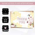 vintage dusty rose floral thank you cards